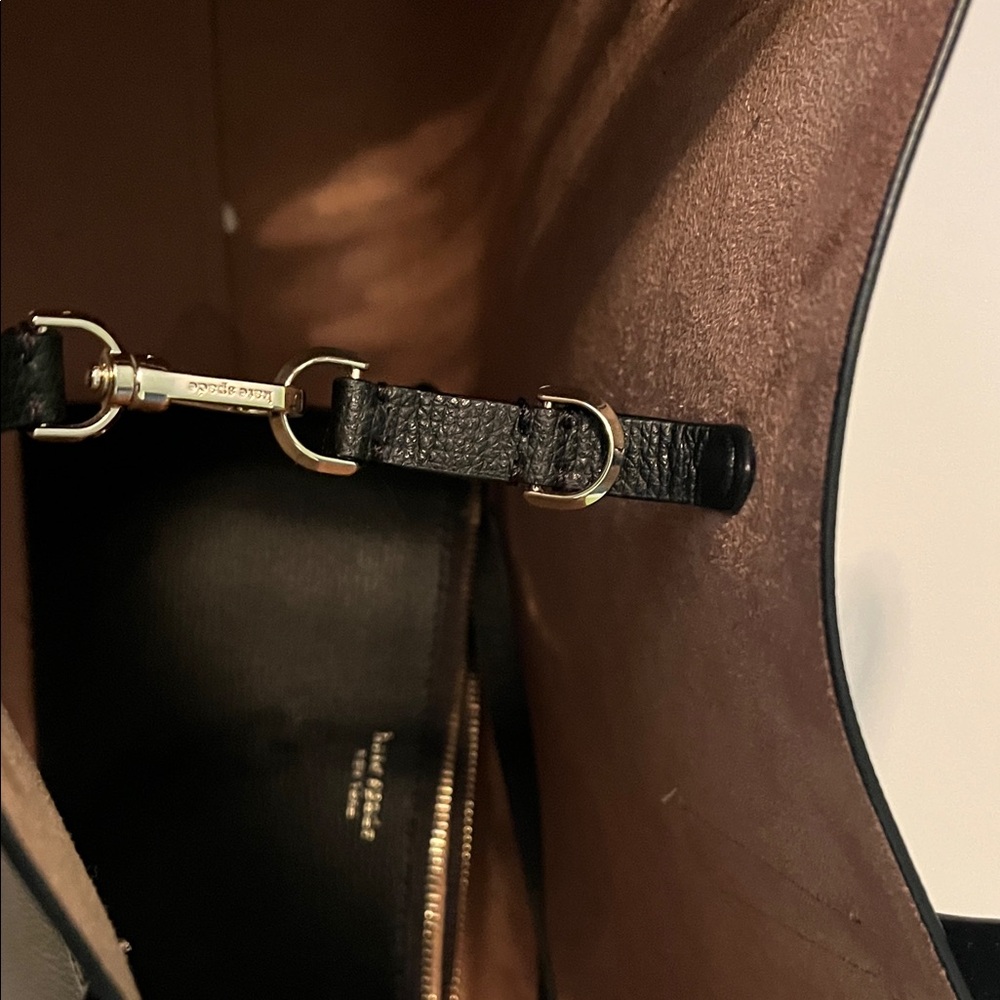 Kate Spade Black Leather Tote - Picture 8 of 9
